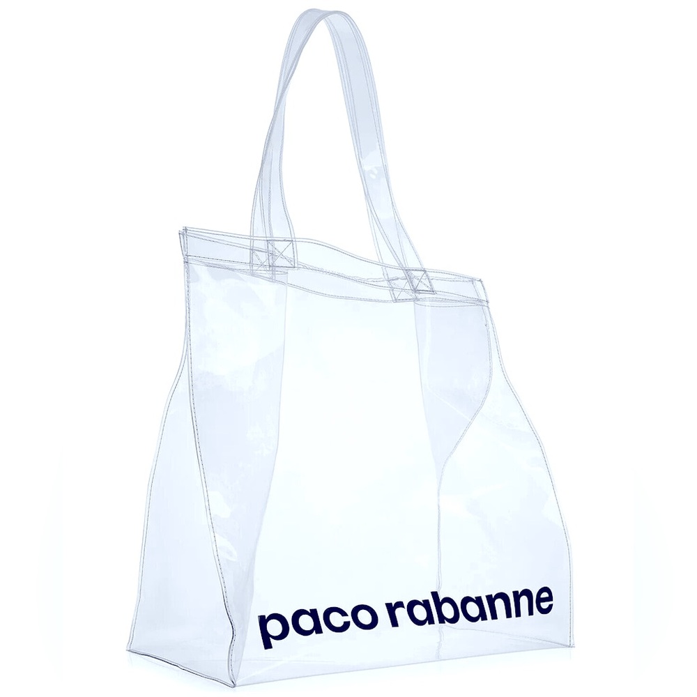Paco Rabanne Large Clear See-Thru Tote Bag Limited Edition